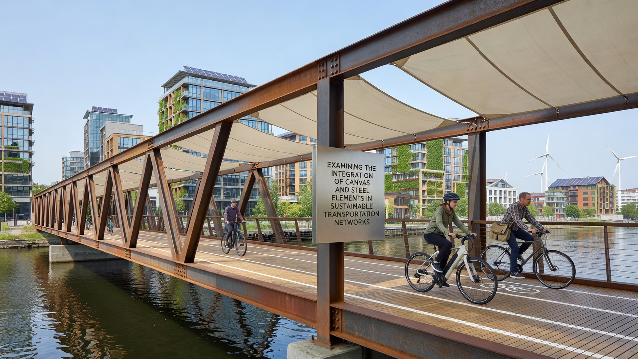 Examining the Integration of Canvas and Steel Elements in Sustainable Transportation Networks